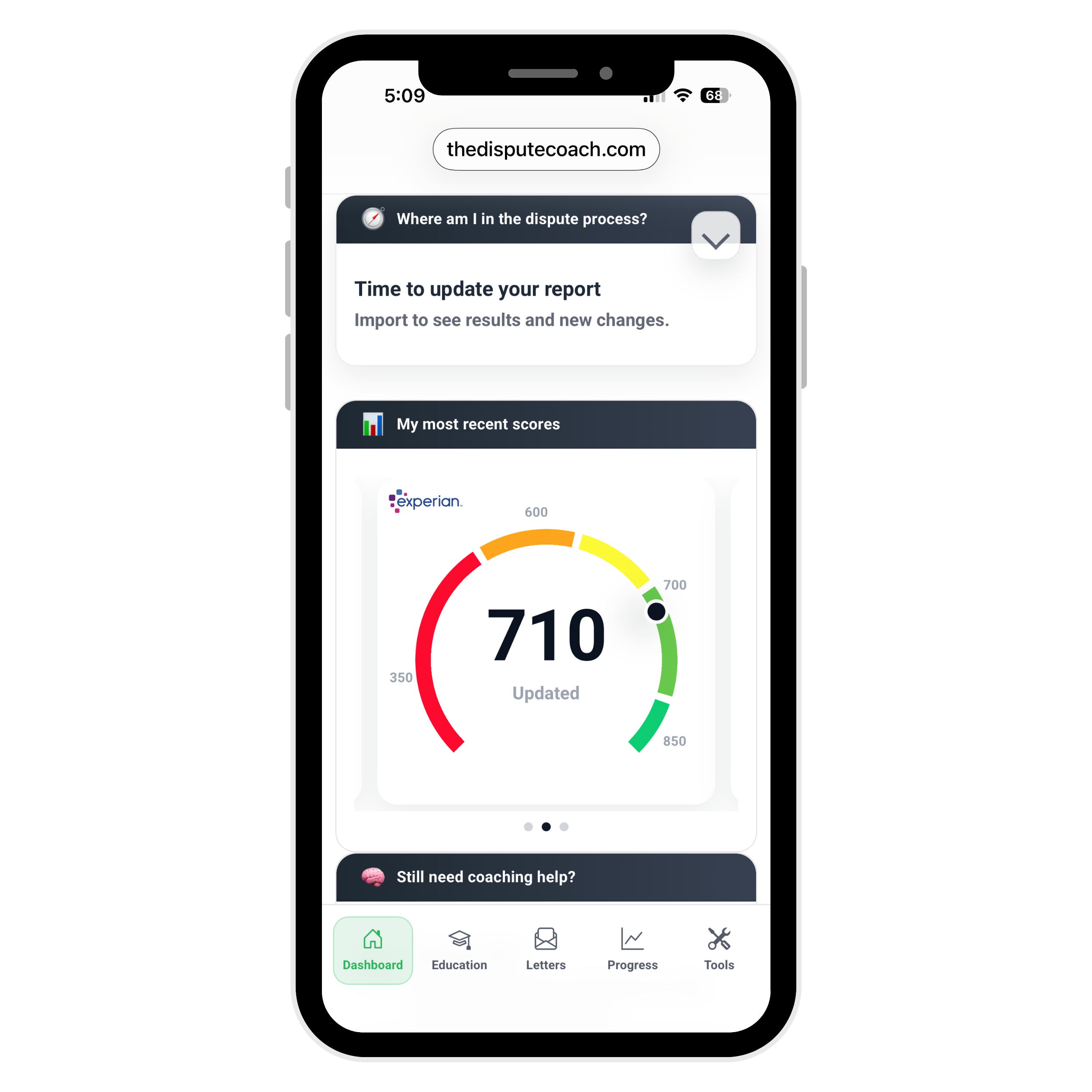 The Dispute Coach app preview